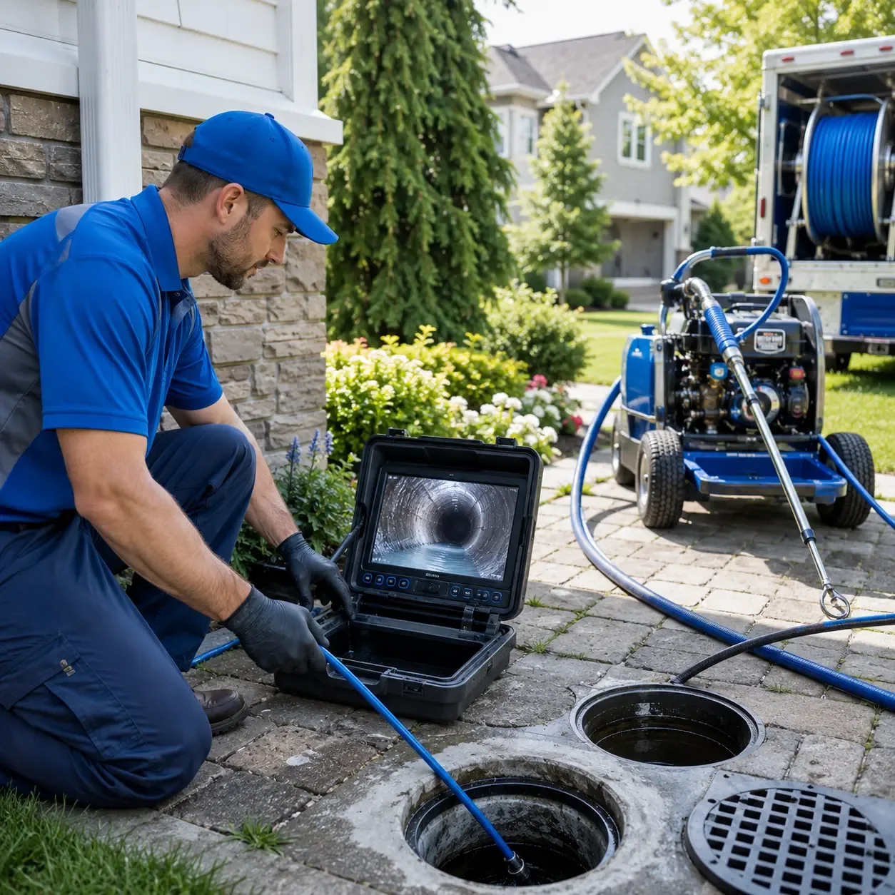 Outdoor drain cleaning professionals serving Elrama, PA